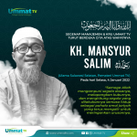 Ustadz Mansyur Salim, Gurunya para Ustadz itu Telah Pergi